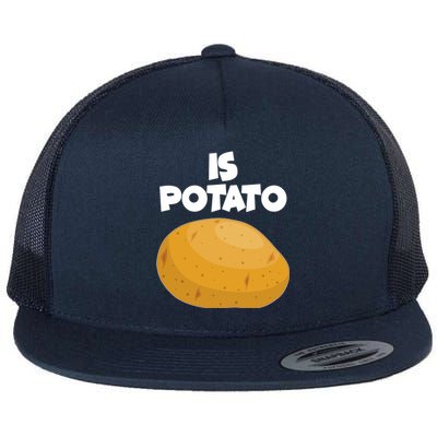 Funny Cute Is Potato Flat Bill Trucker Hat