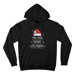 Funny Christmas In July Mid Year Report Still Naughty Santa Hoodie