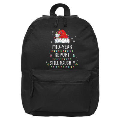 Funny Christmas In July Mid Year Report Still Naughty Santa 16 in Basic Backpack