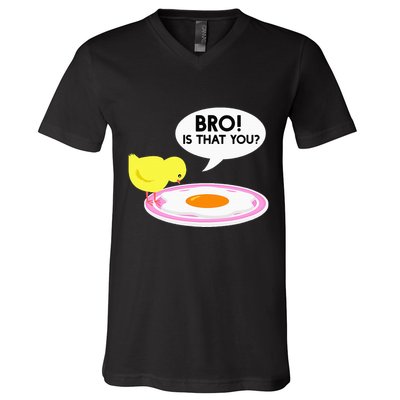Funny Chicken Is That You Bro V-Neck T-Shirt