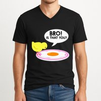 Funny Chicken Is That You Bro V-Neck T-Shirt