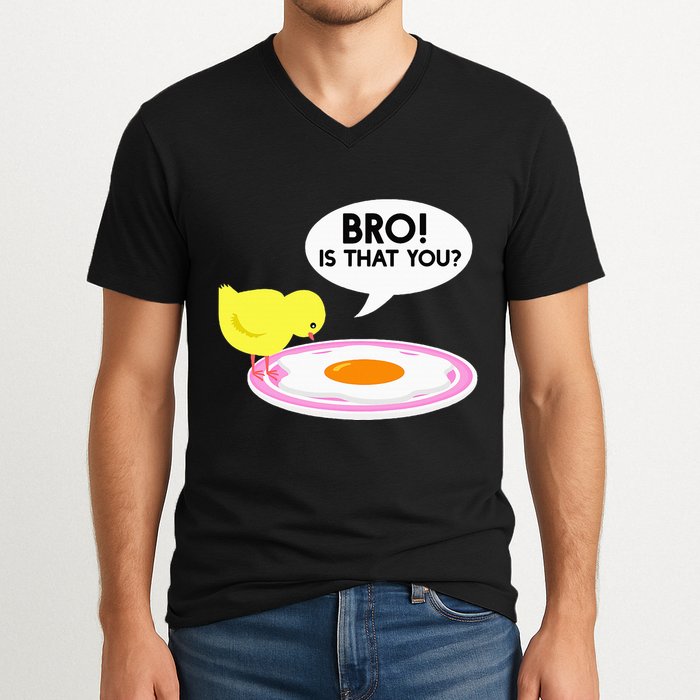 Funny Chicken Is That You Bro V-Neck T-Shirt