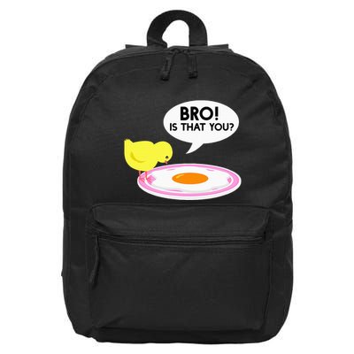 Funny Chicken Is That You Bro 16 in Basic Backpack