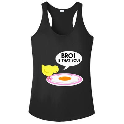 Funny Chicken Is That You Bro Ladies PosiCharge Competitor Racerback Tank