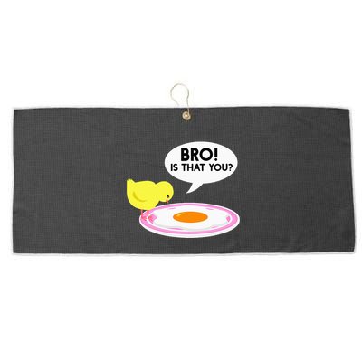 Funny Chicken Is That You Bro Large Microfiber Waffle Golf Towel
