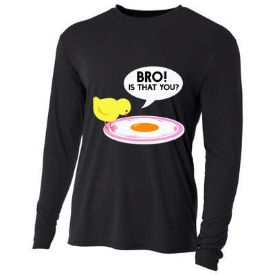 Funny Chicken Is That You Bro Cooling Performance Long Sleeve Crew