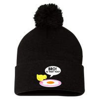 Funny Chicken Is That You Bro Pom Pom 12in Knit Beanie