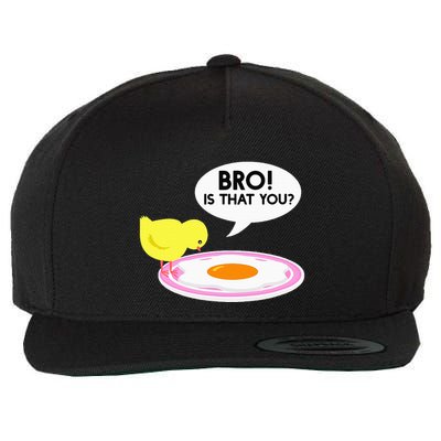 Funny Chicken Is That You Bro Wool Snapback Cap
