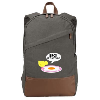 Funny Chicken Is That You Bro Cotton Canvas Backpack