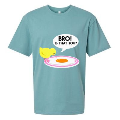 Funny Chicken Is That You Bro Sueded Cloud Jersey T-Shirt