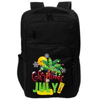 Funny Christmas In July Summer Beach Vacation Xmas Impact Tech Backpack