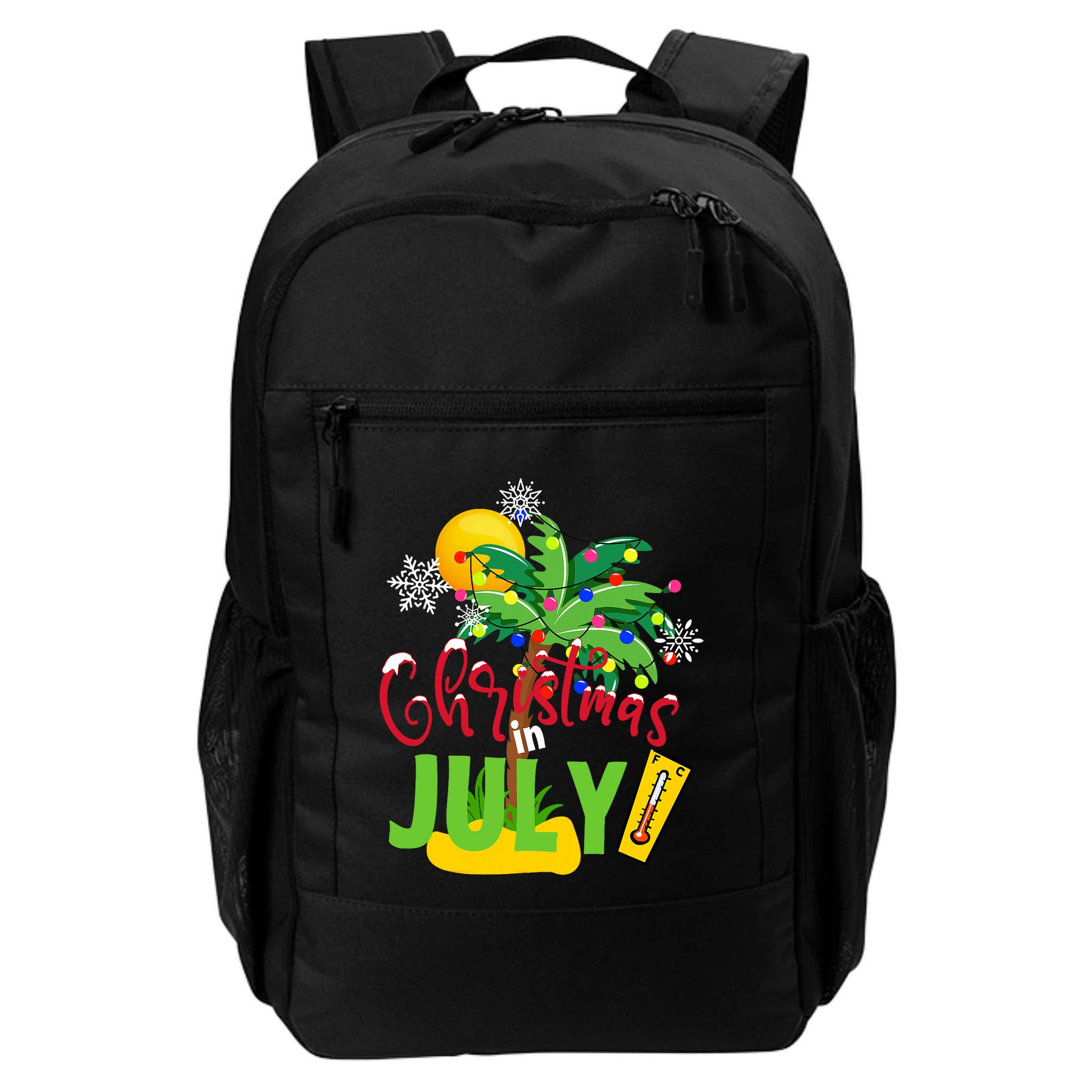 Funny Christmas In July Summer Beach Vacation Xmas Backpack
