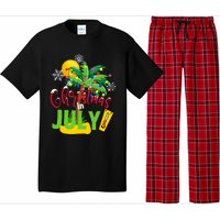 Funny Christmas In July Summer Beach Vacation Xmas Pajama Set