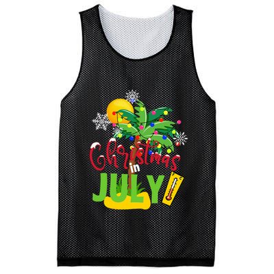 Funny Christmas In July Summer Beach Vacation Xmas Mesh Reversible Basketball Jersey Tank
