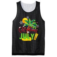 Funny Christmas In July Summer Beach Vacation Xmas Mesh Reversible Basketball Jersey Tank