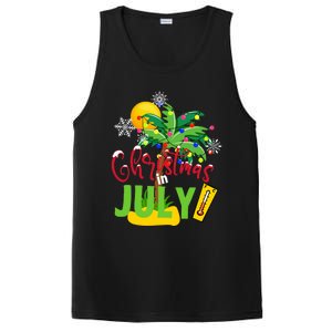 Funny Christmas In July Summer Beach Vacation Xmas PosiCharge Competitor Tank