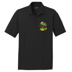 Funny Christmas In July Summer Beach Vacation Xmas PosiCharge RacerMesh Polo