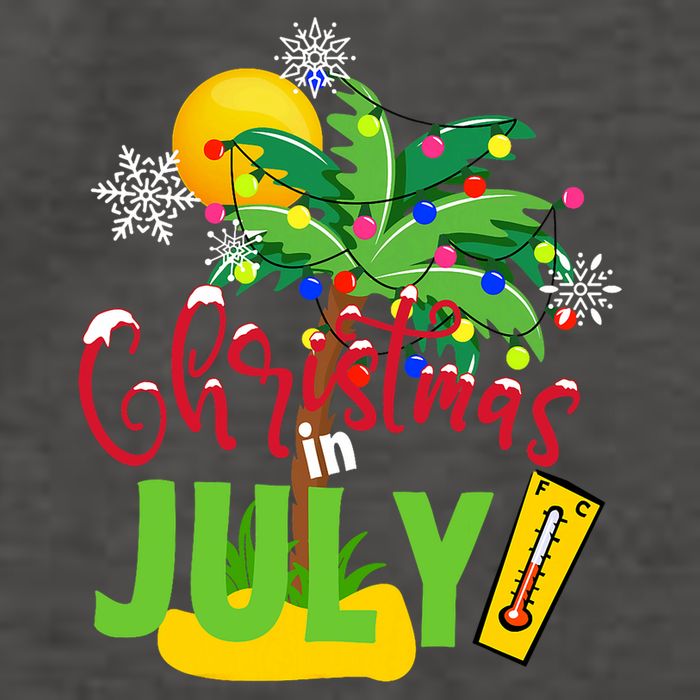 Funny Christmas In July Summer Beach Vacation Xmas Vector Backpack
