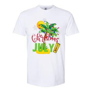 Funny Christmas In July Summer Beach Vacation Xmas Softstyle CVC T-Shirt