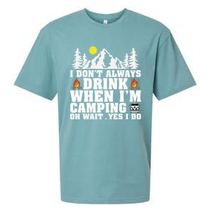 Funny Camper Im Dont Always When Im Camping Funny Gift Sueded Cloud Jersey T-Shirt