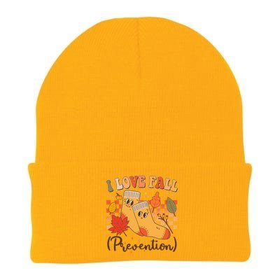 Funny Cute I Love Fall Prevention Retro Cartoon Socks Autumn Lover Knit Cap Winter Beanie