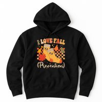 Funny Cute I Love Fall Prevention Retro Cartoon Socks Autumn Lover Hoodie