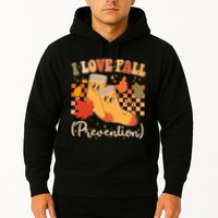 Funny Cute I Love Fall Prevention Retro Cartoon Socks Autumn Lover Hoodie