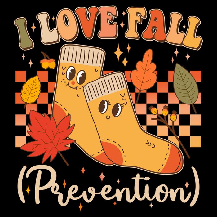 Funny Cute I Love Fall Prevention Retro Cartoon Socks Autumn Lover Hoodie