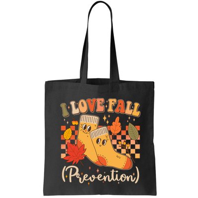 Funny Cute I Love Fall Prevention Retro Cartoon Socks Autumn Lover Bag