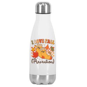 Funny Cute I Love Fall Prevention Retro Cartoon Socks Autumn Lover Stainless Steel Insulated Water Bottle