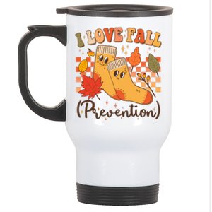 Funny Cute I Love Fall Prevention Retro Cartoon Socks Autumn Lover Stainless Steel Travel Mug