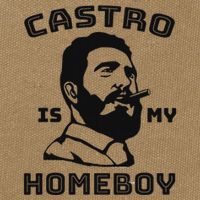 Fidel Castro Is My Homeboy Funny Cuba Cotton Canvas Backpack