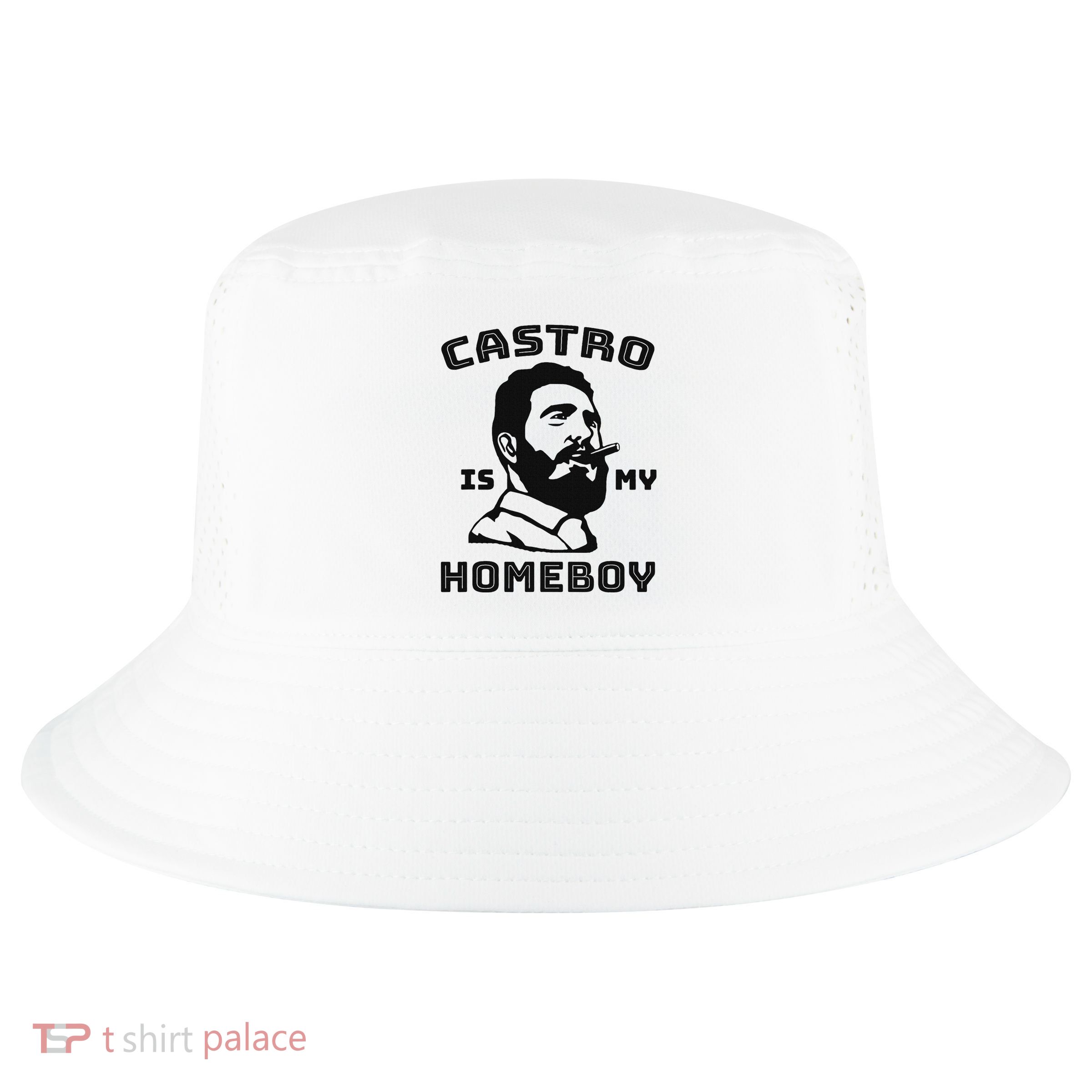 Fidel Castro Is My Homeboy Funny Cuba Cool Comfort Performance Bucket Hat