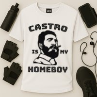 Fidel Castro Is My Homeboy Funny Cuba Cooling Performance Crew T-Shirt