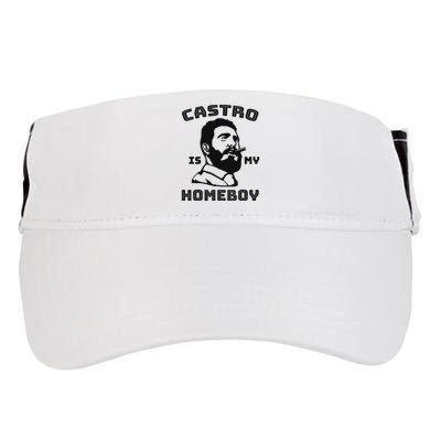 Fidel Castro Is My Homeboy Funny Cuba Adult Drive Performance Visor