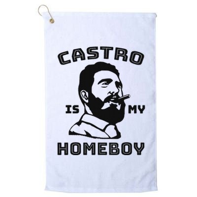Fidel Castro Is My Homeboy Funny Cuba Golf Towel
