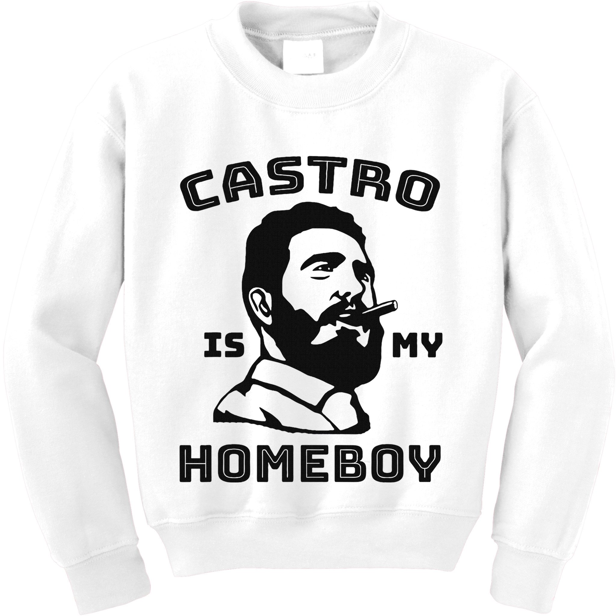 Fidel Castro Is My Homeboy Funny Cuba Kids Sweatshirt