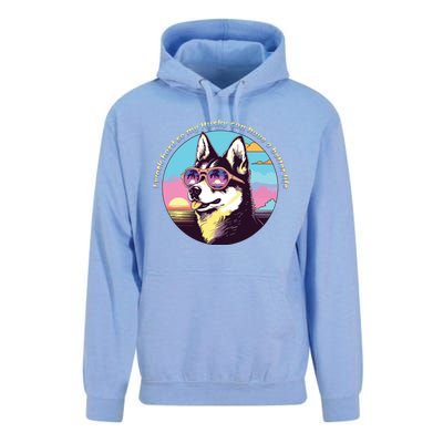 Funny Cute I Work Hard So My Husky Can Have A Better Life Unisex Surf Hoodie