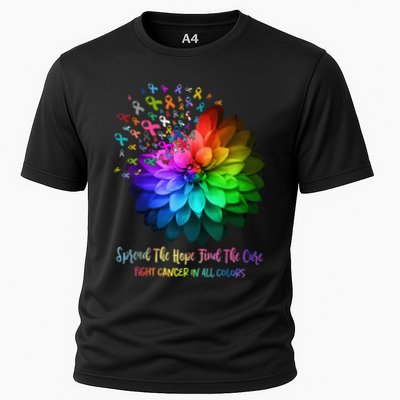 Fight Cancer In All Color Spread The Hope Find a Cure Performance Shirt