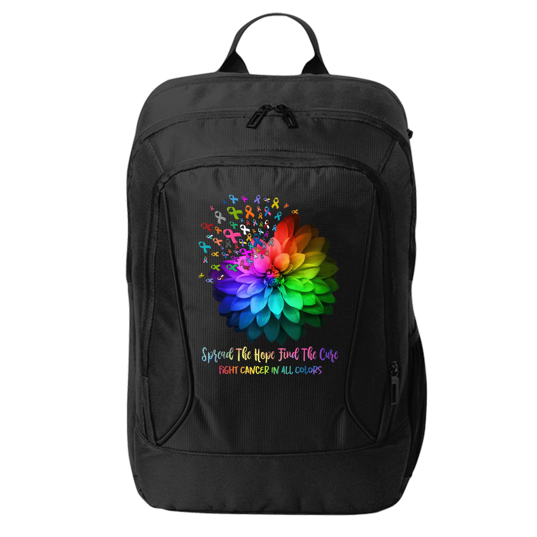 Fight Cancer In All Color Spread The Hope Find a Cure City Backpack