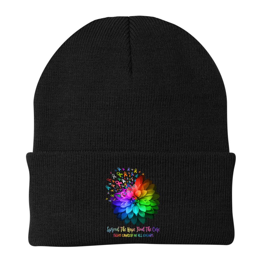 Fight Cancer In All Color Spread The Hope Find a Cure Beanie