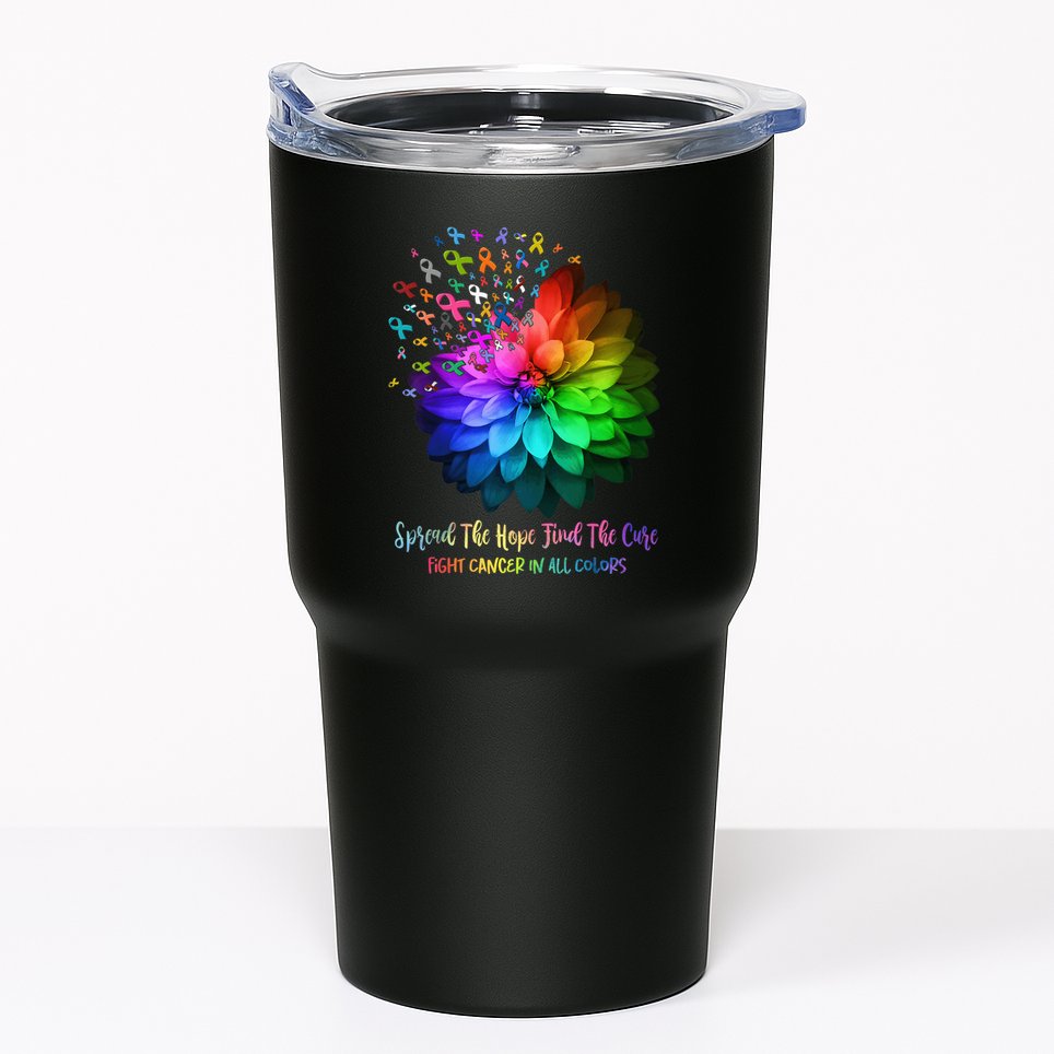 Fight Cancer In All Color Spread The Hope Find a Cure Tumbler