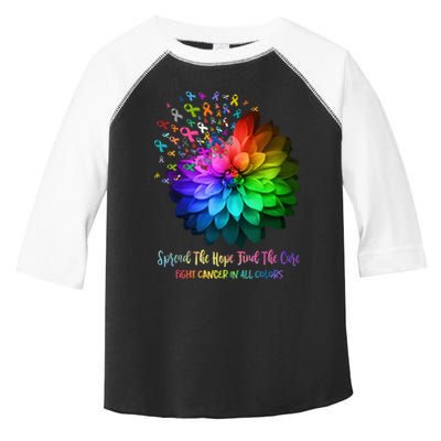 Fight Cancer In All Color Spread The Hope Find a Cure Toddler Fine Jersey T-Shirt