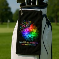 Fight Cancer In All Color Spread The Hope Find a Cure Golf Towel