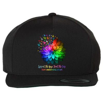 Fight Cancer In All Color Spread The Hope Find a Cure Wool Snapback Cap