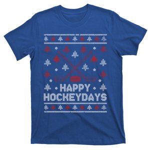 Funny Christmas Ice Hockey Player Fan Xmas Happy Hockeydays Gift T-Shirt