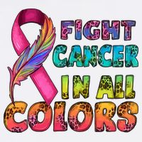 Fight Cancer In All Color Cancer Awareness For Cancer Supporter Toddler T-Shirt