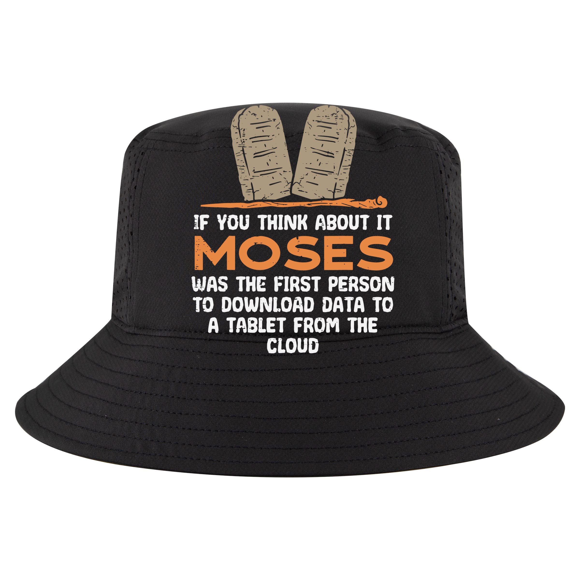 Funny Christian If You Think About It Moses Religious Cooling Performance Long Sleeve Crew