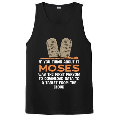 Funny Christian If You Think About It Moses Religious PosiCharge Competitor Tank
