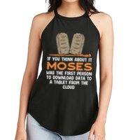 Funny Christian If You Think About It Moses Religious Women's Perfect Tri Rocker Tank